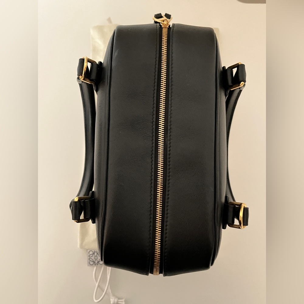 Loewe Amazona 19 Black Nappa Calfskin Leather Bag Detachable Strap Lock & Key - Picture 6 of 12